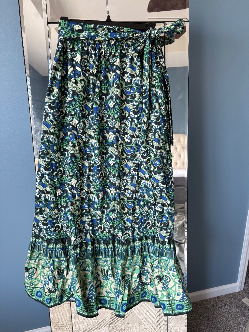 Tuckernuck‎ Batik Floral Hampton Long Cotton Skirt-Size Large